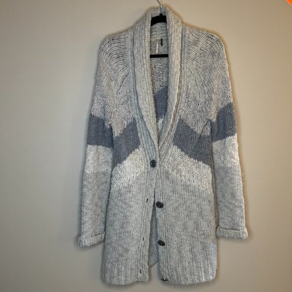 Free People Sweaters - Free People Chunky Knit Chevron Cardigan